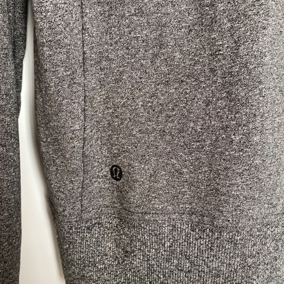 Lululemon Split Hoodie Heathered Speckled Black Size 6 - Picture 11 of 13